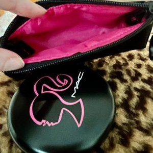 Beauty Powder PEARL SUNSHINE BARBIE LOVES MAC Cosmetic Bag Makeup Set HTF RARE